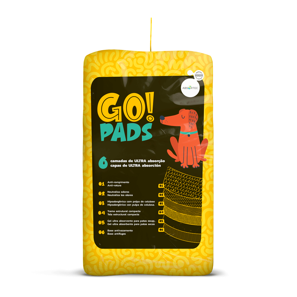 Tapete Higiênico Go Pads Slim 80x60cm 30 unidades