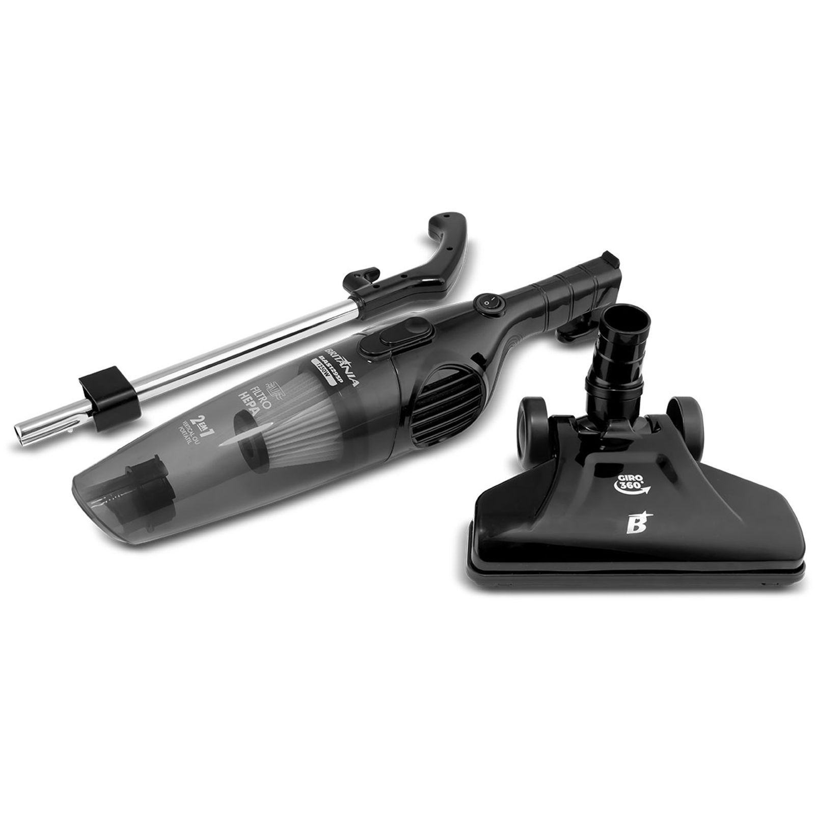 Aspirador de pó Britânia BAS1295P 2 em 1 1250w preto